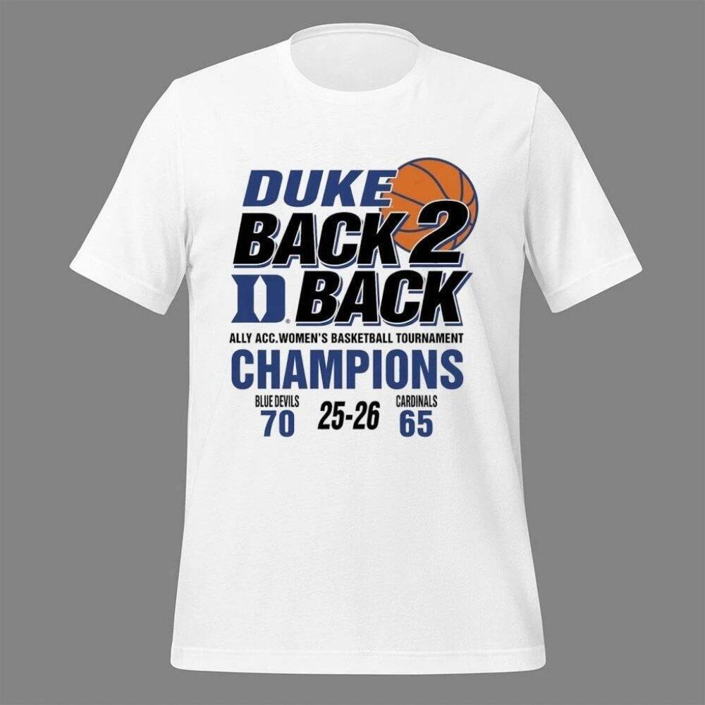 Duke Basketball Acc 2026 Championship Score T Shirt 159